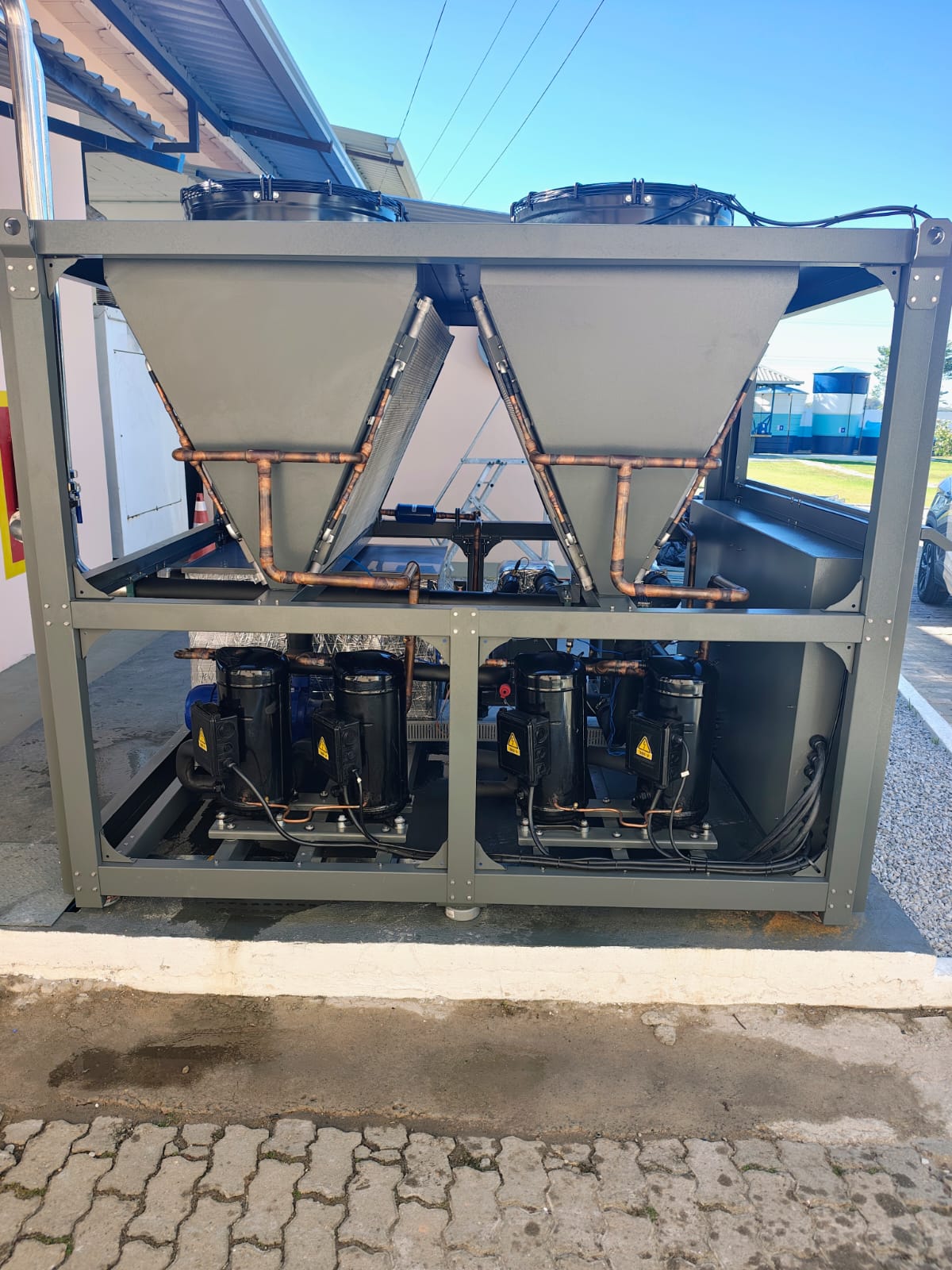 Estrutura modular com compressores scroll